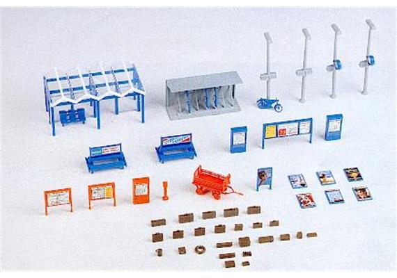 Kibri Ausg.-Set "Rund um den Bahnhof"
