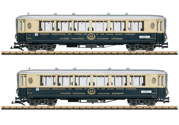 LGB 36660 MOB Personenwagen-Set 1 "Golden Mountain Pullman Express" - Spur G IIm (1:22,5)