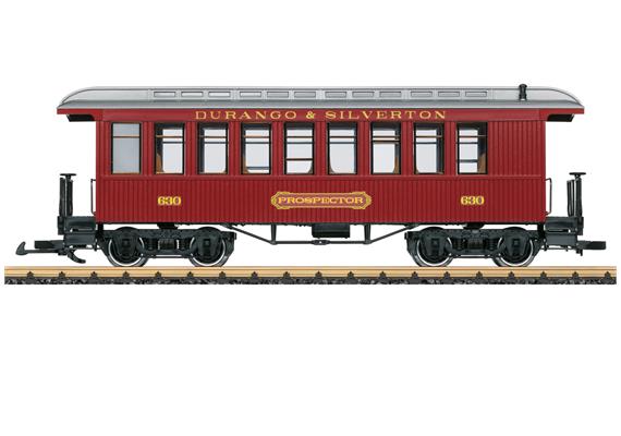 LGB 36820 D&S RR Personenwagen rot - Spur G IIm (1:22,5)