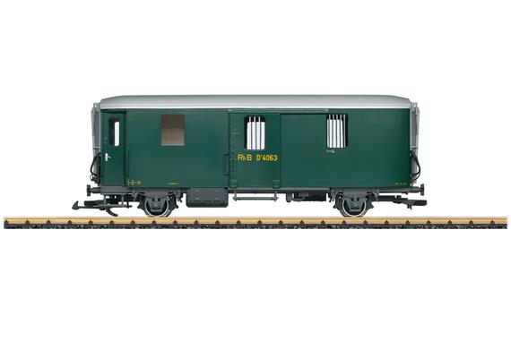 LGB 41843 RhB Gepäckwagen grün, D 4063 - Spur G IIm (1:22,5)