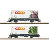 LGB 45885 RhB Containerwagen 2er-Set “coop®“, "Edellieschen" und "Schefflera" - Spur G IIm