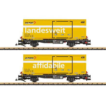 LGB 45886 Post Containerwagen-Set RhB - Spur G IIm
