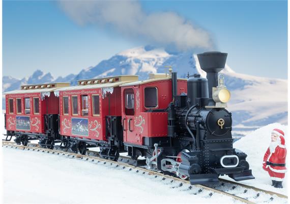 LGB 70308 Weihnachtszug Start-Set, rotfarbig - Spur G IIm (1:22,5) | Bild 4