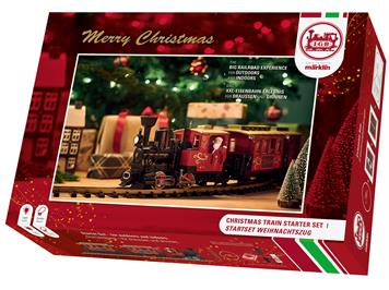 LGB 70308 Weihnachtszug Start-Set, rotfarbig - Spur G IIm (1:22,5)