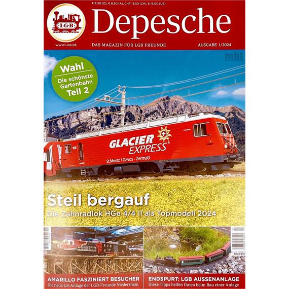 LGB Depesche, das Magazin für LGB Freunde, Ausgabe 1/2024