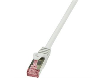 LogiLink CQ2072S RJ45 Netzwerkkabel, Patchkabel CAT 6 S/FTP, 5.00 m, grau, geschirmt