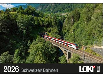 LOKI Kalender Schweizer Bahnen 2026
