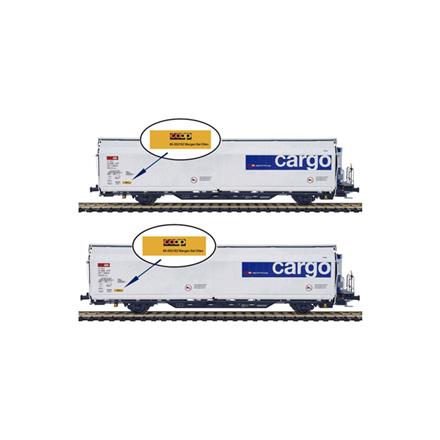 Mabar 86512 SBB Cargo Kühlwagenset- 2.tlg. Hbbills-uy, Wagen-Nr. 078/116 - N (1:160)