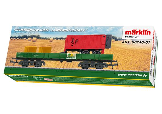 Märklin 00740-01 Start up - Niederbordwagen "Landwirtschaft" - H0 (1:87)