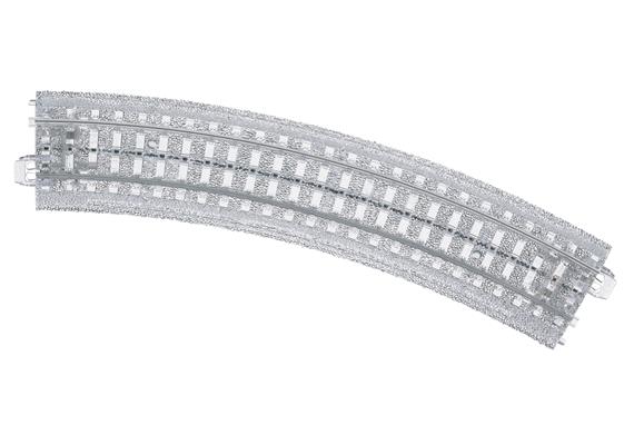 Märklin 20196 C-Gleis gebogenes Radius R1 = 360 mm / 30° transparent - H0 (1:87)