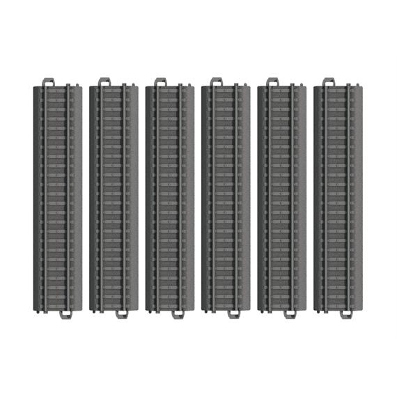 Märklin 23180 Kunststoffgleis gerade 180 mm, 6 Stück - H0 (1:87)