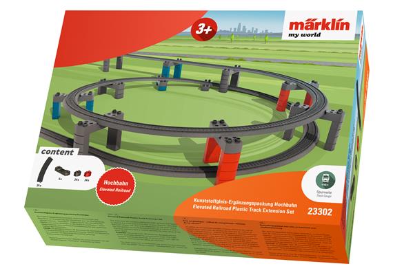 Märklin 23302 myWorld Kunststoffgleis "Ergänzungspackung Hochbahn" - H0 (1:87) | Bild 1