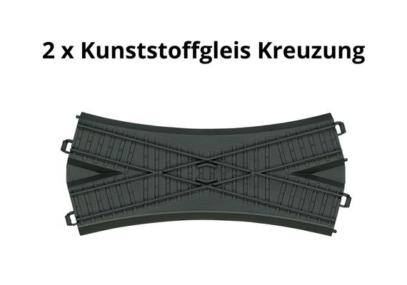 Märklin 23303 my world - Kunststoffgleis Kreuzung, 2 Stück - H0 (1:87) | Bild 2