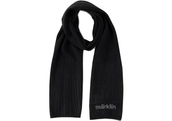 Märklin 390288 Schal, schwarz mit Märklin-Logo, 140 x 20 cm
