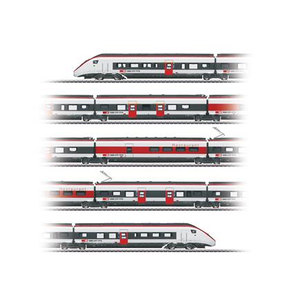 Märklin 39812 SBB Triebzug RABe 501 Giruno, 5-teilig , mfx+/MM/DCC mit Sound - H0 (1:87)