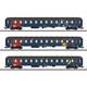 Märklin 42698 Drei Reisezugwagen als Liegewagen Bauart Bcm, 2. Klasse der DSB - H0 (1:87)