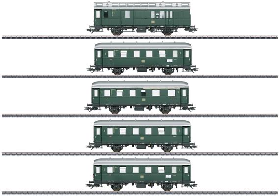 Märklin 43353 Reisezugwagen-Set DB 5-teilig inkl. LED-Innenbeleuchtung - H0 (1:87)