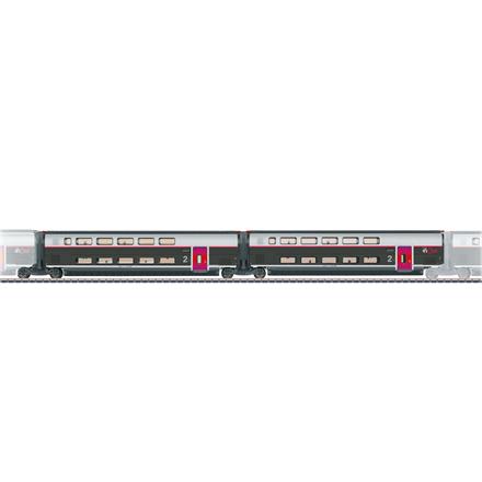 Märklin 43438 Ergänzungswagen-Set 2 zum TGV INOUI Euroduplex, AC 3L - H0 (1:87)