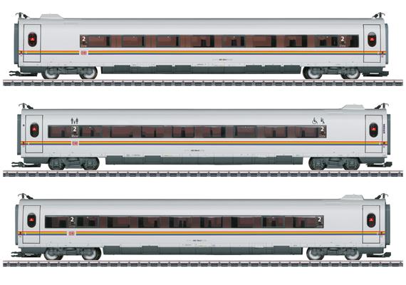 Märklin 43739 Ergänzungswagen-Set ICE 3 railbow - H0 (1:87)