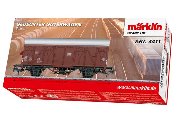 Märklin 4411 Start up - Gedeckter Güterwagen DB mit beleuchteter Schlusslaterne - H0 | Bild 3