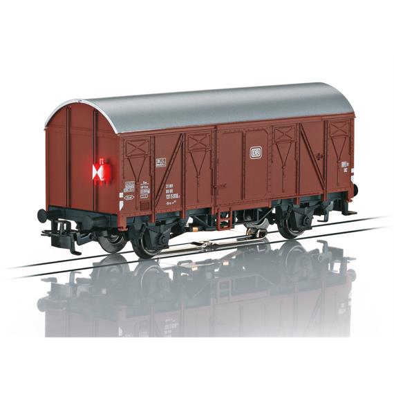 Märklin 4411 Start up - Gedeckter Güterwagen DB mit beleuchteter Schlusslaterne - H0