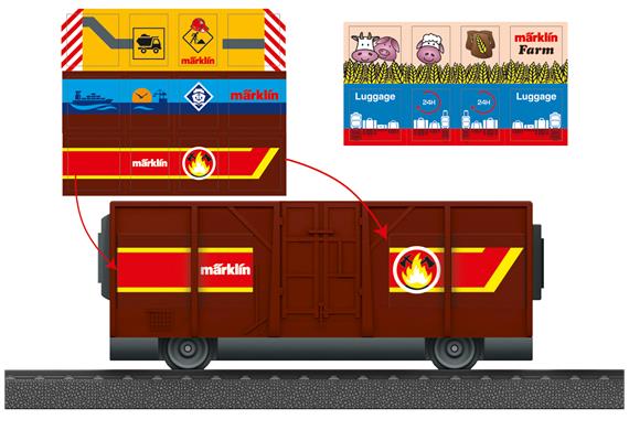 Märklin 44143 my world - offener Güterwagen braun mit Sticker - H0 (1:87) | Bild 2