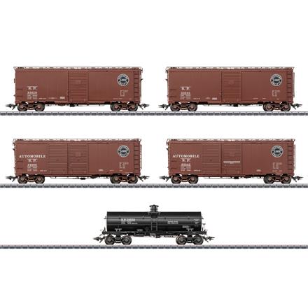 Märklin 45667 Güterwagen-Set Southern Pacific, 5-teilig, AC 3L - H0 (1:87)