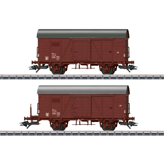 Märklin 46067 Zwei gedeckte Güterwagen Bauart Gr der NSB - H0 (1:87)