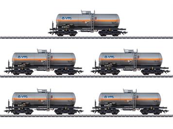 Märklin 46465 Chlorgaskesselwagen-Set VTG, 5-teilig, MHI - H0 (1:87)