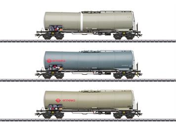 Märklin 46545 Drei vierachsige Kesselwagen der Bauart Zans der ermewa SAS - H0 (1:87)