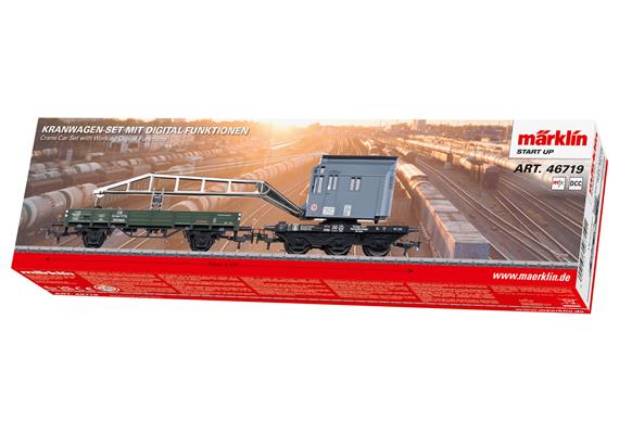 Märklin 46719 Kranwagen-Set mit Digital-Funktionen, AC 3L, digital mfx/MM/DCC - H0 (1:87) | Bild 3
