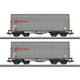 Märklin 47230 Schiebeplanenwagen-Set 2-teilig, Privatwagen der Firma Ermewa SA - H0 (1:87)