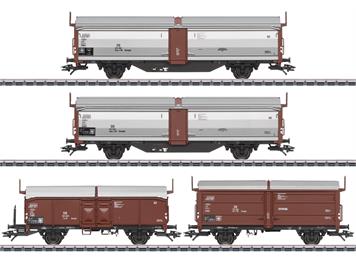 Märklin 47301 Schiebedach-/Schiebewandwagen-Set Tbes-t-66 - H0 (1:87)