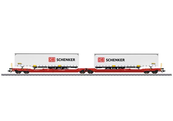 Märklin 47470 Doppel-Taschenwagen Sdggmrss 738 "DB Schenker" - H0 (1:87) | Bild 1
