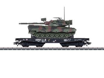 Märklin 48879 DB Schwerlast-Flachwagen Rlmmps mit Leopard 1A1, AC 3L - H0 (1:87)