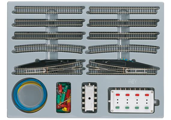 Märklin 8191 Z-Gleis-Set E mit elektrischen Weichen - Z (1:220)