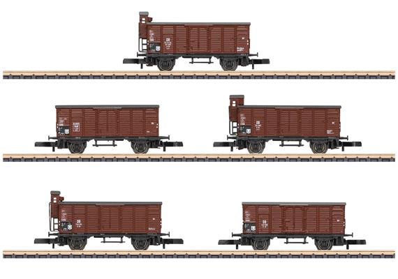 Märklin 86605 Güterwagen-Set (5) G10 der DR Brit-US Zone - Z (1:220) | Bild 1