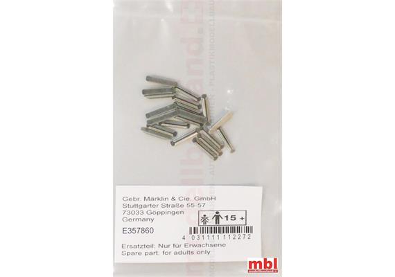 Märklin E357860 Verbindungslaschen, Metallverbinder K-Gleis, 20 Stück - H0 (1:87)