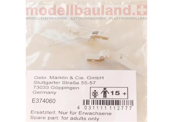 Märklin E374060 Kupplung w zu Zwischenwagen ICE, 2 Stück - H0 (1:87)