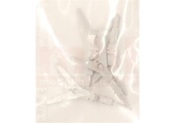 Märklin E374350 Kupplungsdeichsel M zu Zwischenwagen ICE (29790), 4 Stück - H0 (1:87)