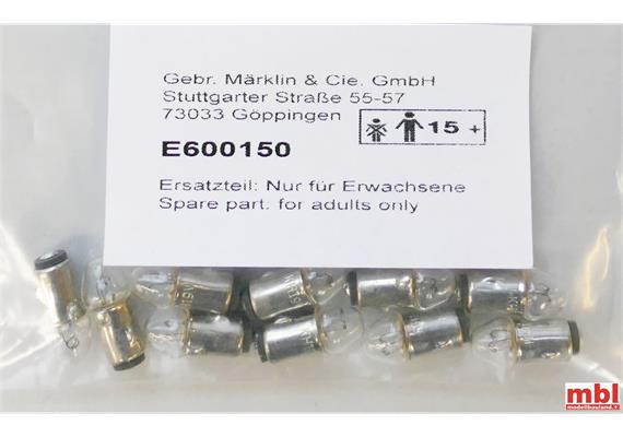 Märklin E600150 Glühlampe hell 19V, 10 Stück - H0 (1:87) | Bild 2