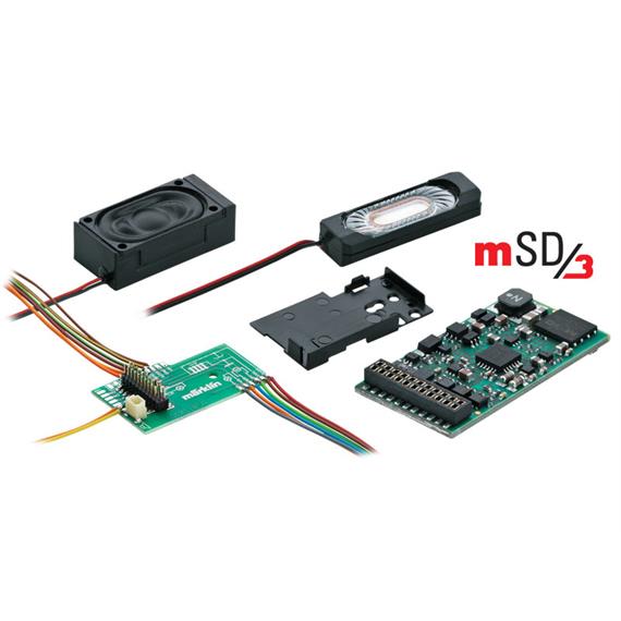 Märklin 60977 märklin SoundDecoder mSD3 mit Leiterplatte, voreingestellter E-Lok-Sound, H0
