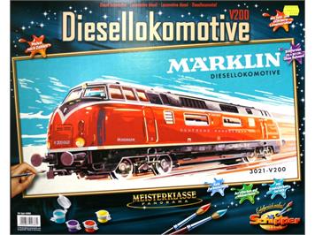 Märklin 15966 Malen nach Zahlen "3021 - V200 Diesellokomotive"