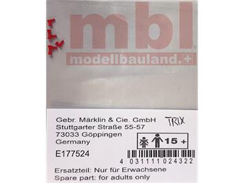 Märklin/TRIX E177524 Signalhörner-Satz rot (2x2) - H0 (1:87)