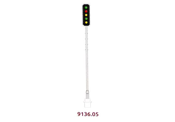 Mafen 9136.05 SBB Hauptsignal 5flammig (Grün/Rot/Gelb/Grün/Gelb) - H0 (1:87) | Bild 1