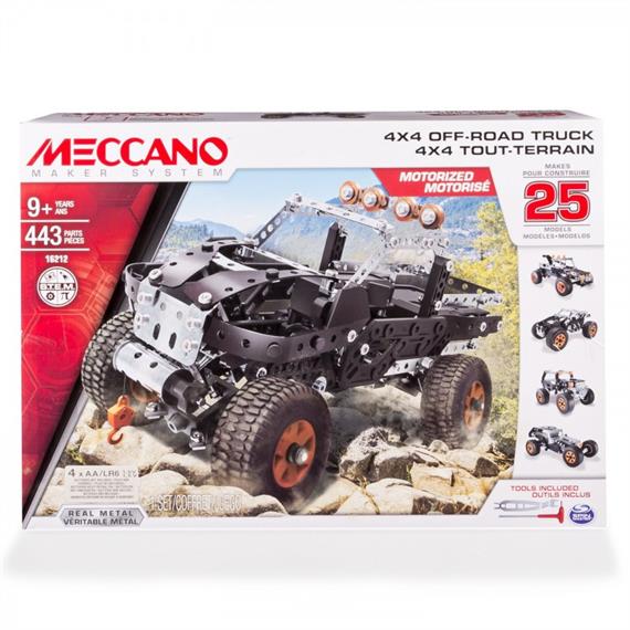 Meccano TECH 16212 25-Multimodell-Set 4x4 Truck 443 Teile