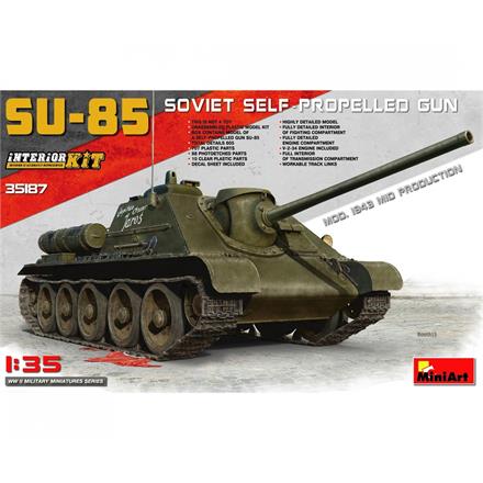 MiniArt 35187 SU-85 Mod.1943 Mit. Prod. Interieur - Massstab 1:35