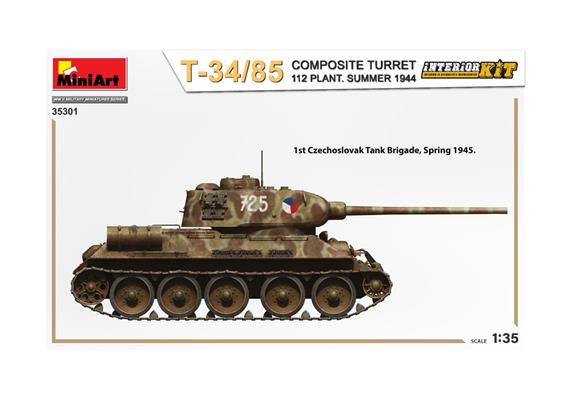 MiniArt 35301 T-34/85 Comp.Turm 112 Som.1944 Int. - Massstab 1:35 | Bild 5