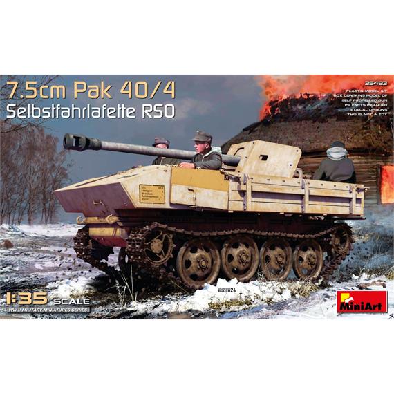MiniArt 35483 7,5 cm PaK40/4 auf RSO (3) - Massstab 1:35