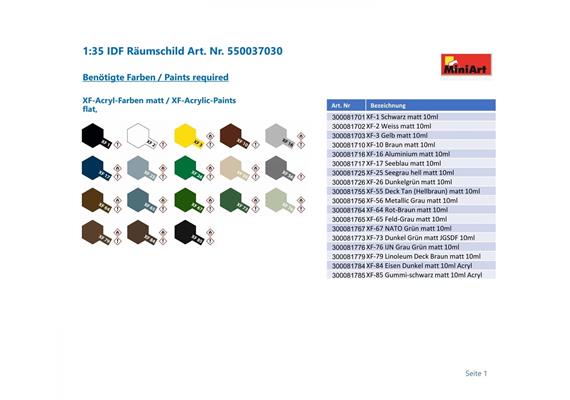 MiniArt 37030 IDF Räumschild - Massstab 1:35 | Bild 2